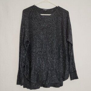 599. Hannah Long Sleeve Sweater Black Sz XL